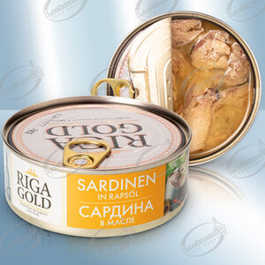Sardinen in Rapsöl, in Stücken (168 g)