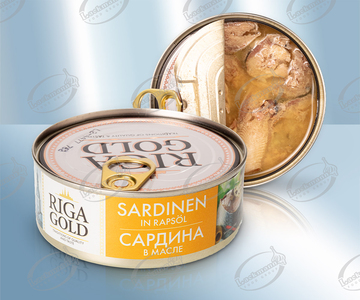Sardinen in Rapsöl, in Stücken (168 g)