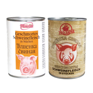 Tuschonka – Geschmortes Schweinefleisch in Stücken