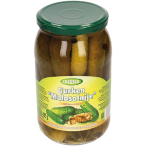 Eingelegte Gurken "Malosolnije" mit Meerrettich