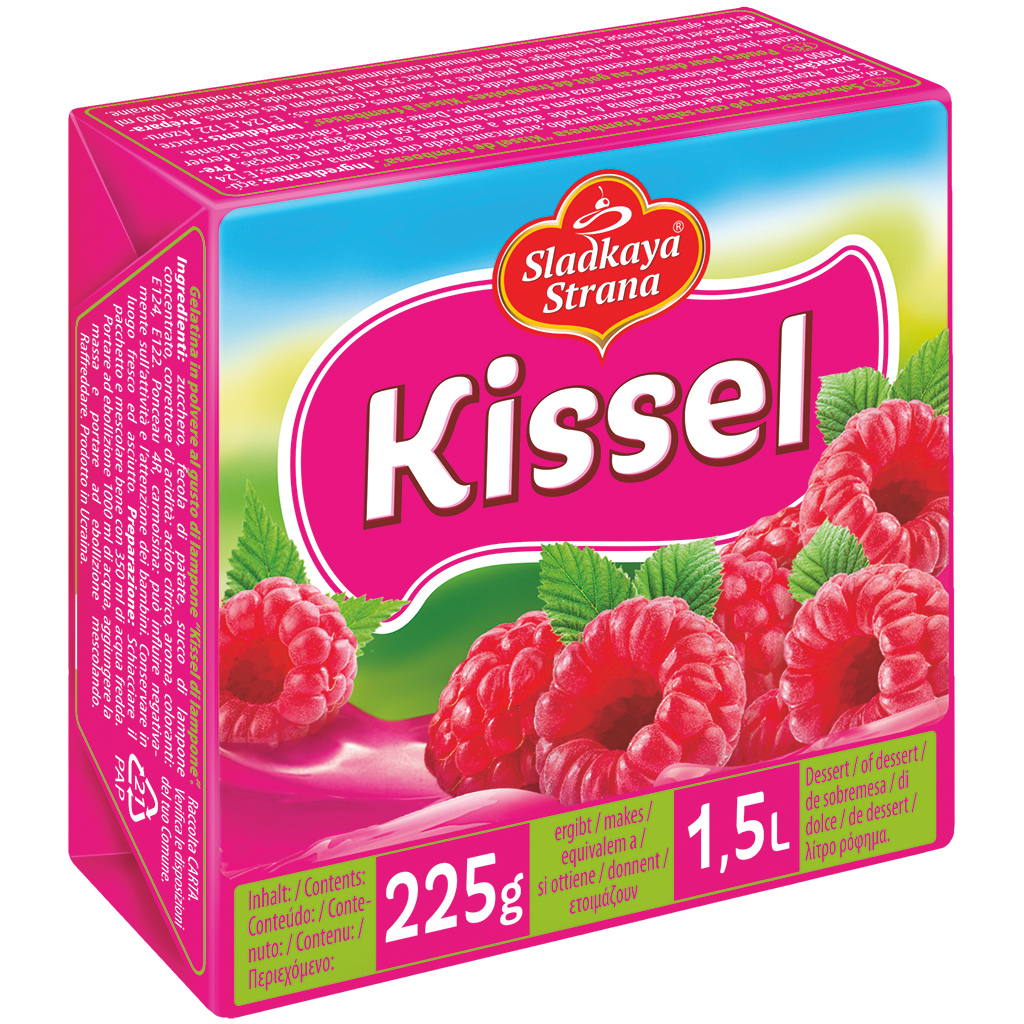 "SLADKAYA STRANA" Dessertpulver mit Himbeergeschmack