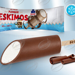 Eiscreme in kakaohaltiger Sahneglasur (110 ml)