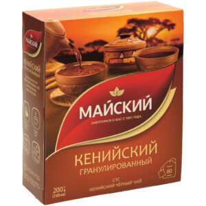 Schwarzer Tee aus Kenia "Majskij", 80 Beutel