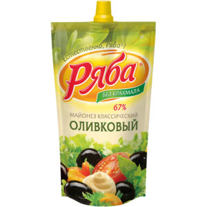 Salatmayonnaise "Rjaba – Klassicheskij Olivkovyj"