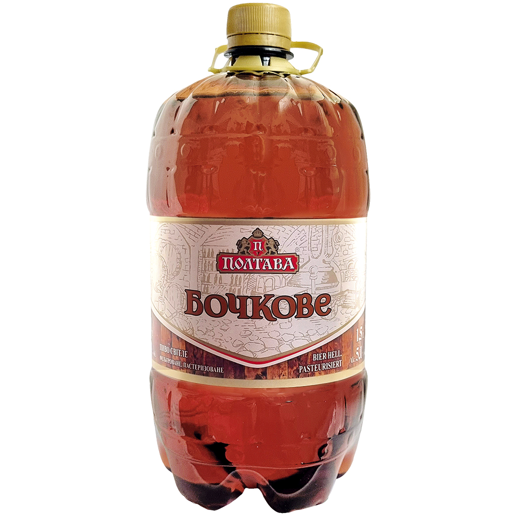 POLTAVA Bier "Bochkovoe" hell, pasteurisiert, 5,1% vol.