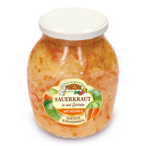 "POGREBOK" Sauerkraut mit Möhren in Gärlake