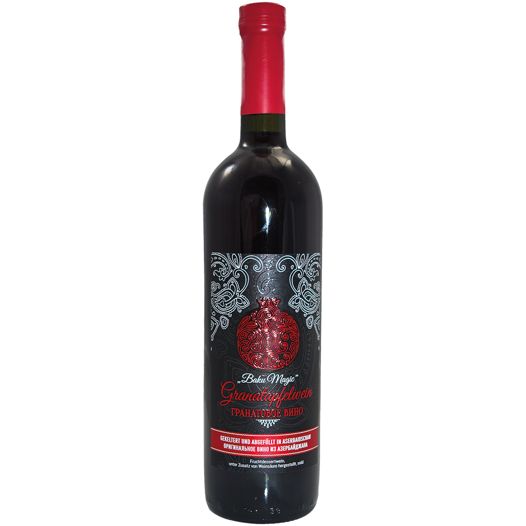 Granatapfelwein "Baku Magic", Fruchtdessertwein, mild