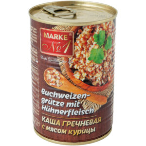 Buchweizengrütze mit Hühnerfleisch (Konserve)