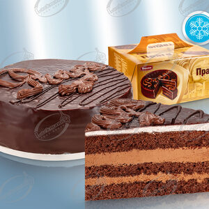 Schichttorte "Praga" mit Schokoladengeschmack, tiefgefroren