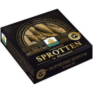 Geräucherte Sprotten in Pflanzenöl