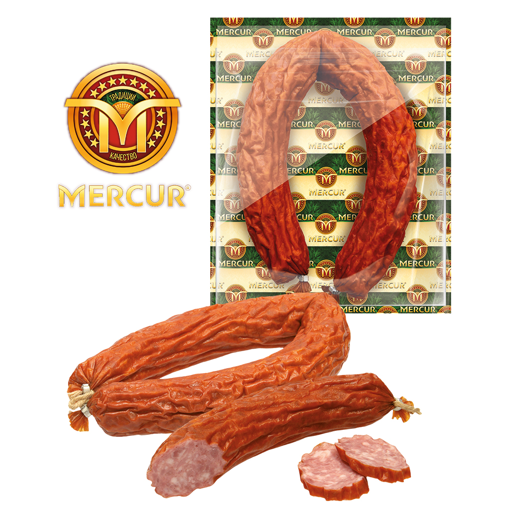 Kochsalami "Mercur Alexandrovskaja", heißgeräuchert