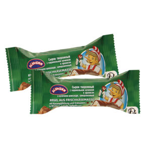 Riegel aus Frischkäsemasse mit Karamell und Erdnüssen, in Milchschokolade, TK