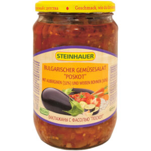 Bulgarischer Gemüsesalat "Poskot" mit Auberginen