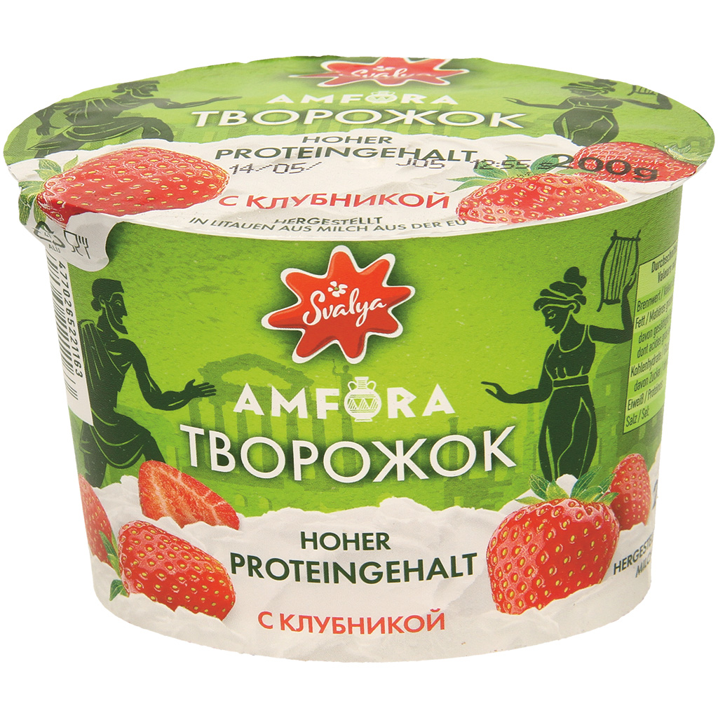 Frischkäse nach griechischer Art mit Erdbeere, laktosefrei