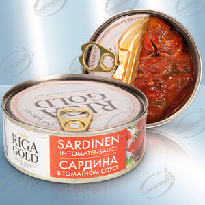 Sardinen in Tomatensoße, in Stücken (156 g)