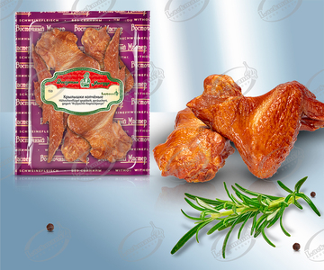 Hähnchenflügel gepökelt, geräuchert, gegart