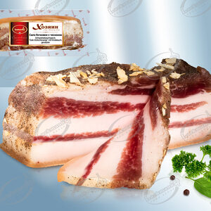 Schweinebauchspeck "Salo Botschkowoje" mit Knoblauch, gesalzen